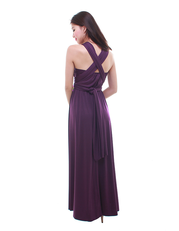 Cherie Convertible Maxi Dress in Velvet Purple